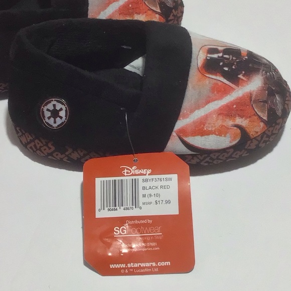 Kids Star Wars Slippers Size M 9-10 - Picture 6 of 8